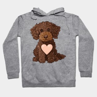 Valentine Poodle Shaped Chocolate Hoodie